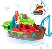 Klorofil Jouets de bain le bateau empilable - Jouets de bain pour enfants - Jouets de bain - 29 x 12 cm - Multicolore