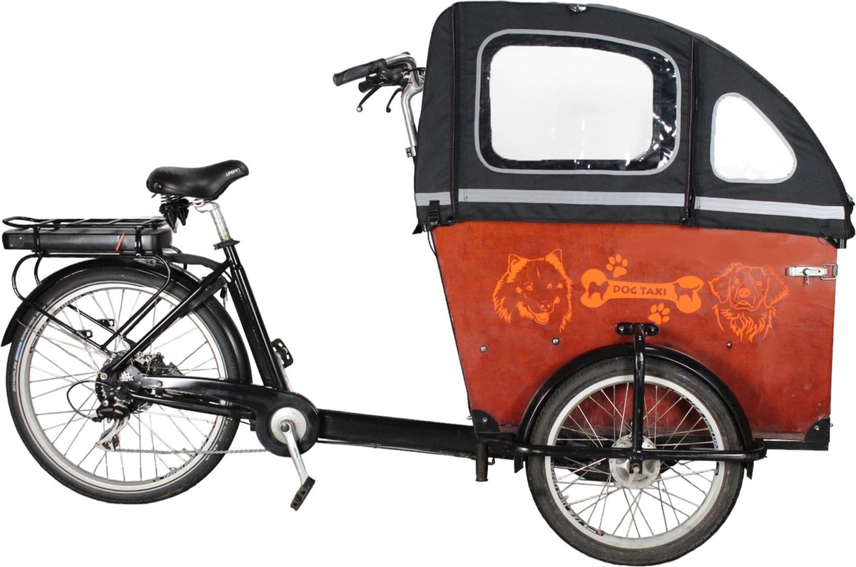 Babboe Dog regentent bakfietshoes kleur zwart bakfiets huif (zonder tentstokken)