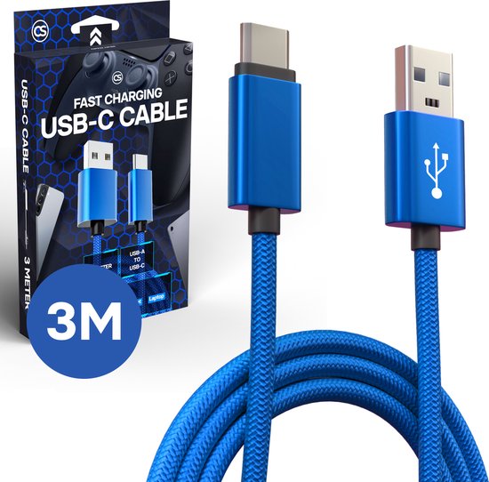 Câble de charge supplémentaire pour manette rapide USB C pour PlayStation 5  - Chargeur