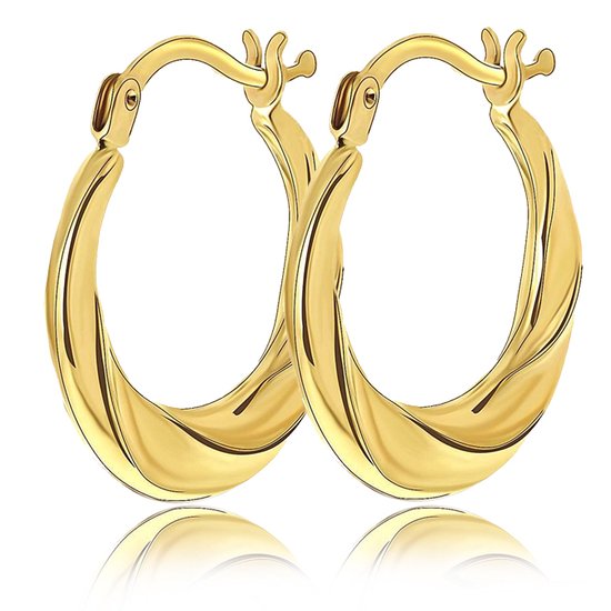 Juwelier Zwartevalk - 14 karaat gouden oorbellen 12.311/17mm--