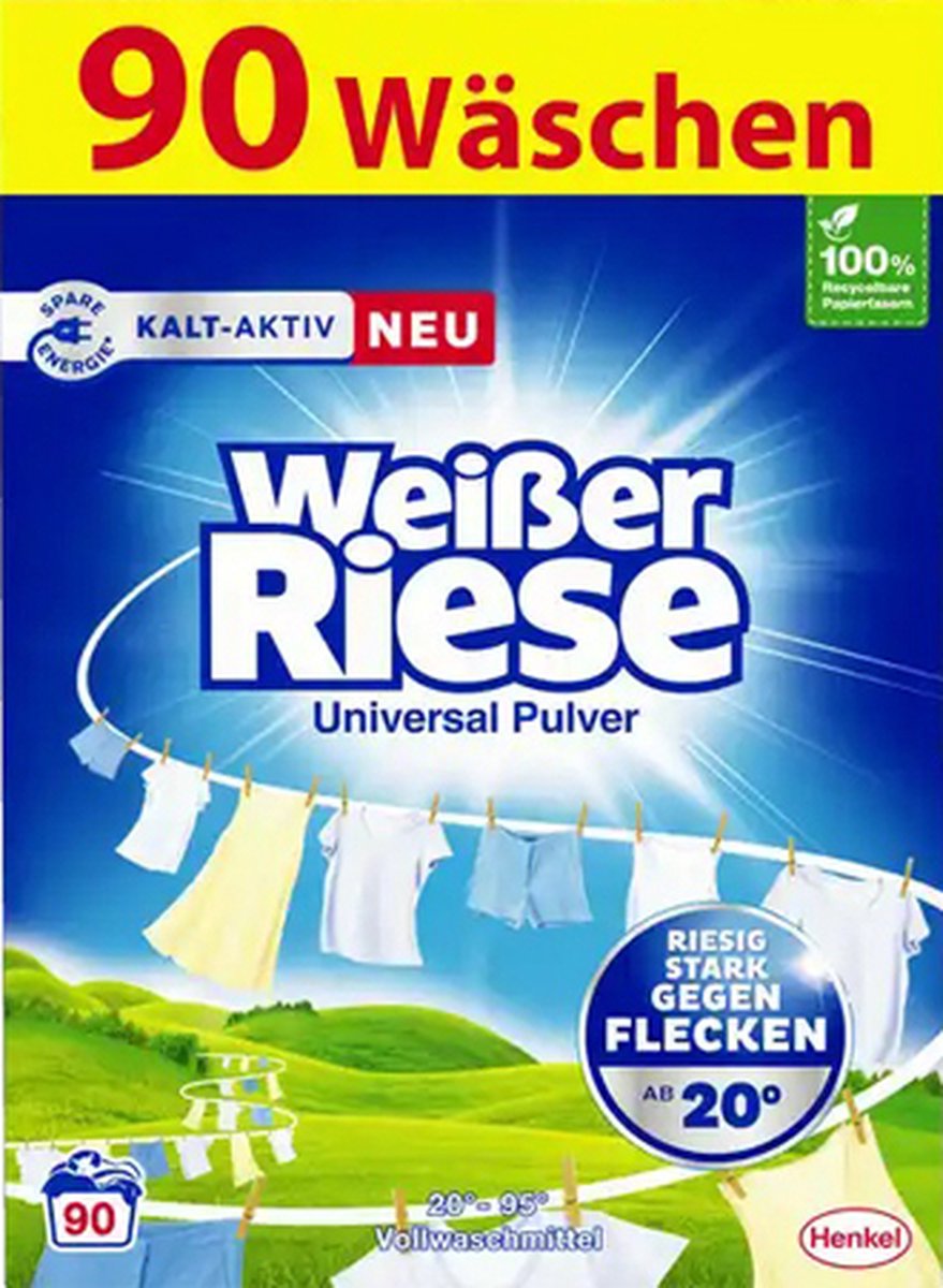Witte Reus (Weißer Riese) - Waspoeder Regular (90 Wasbeurten) - 4,5 kg