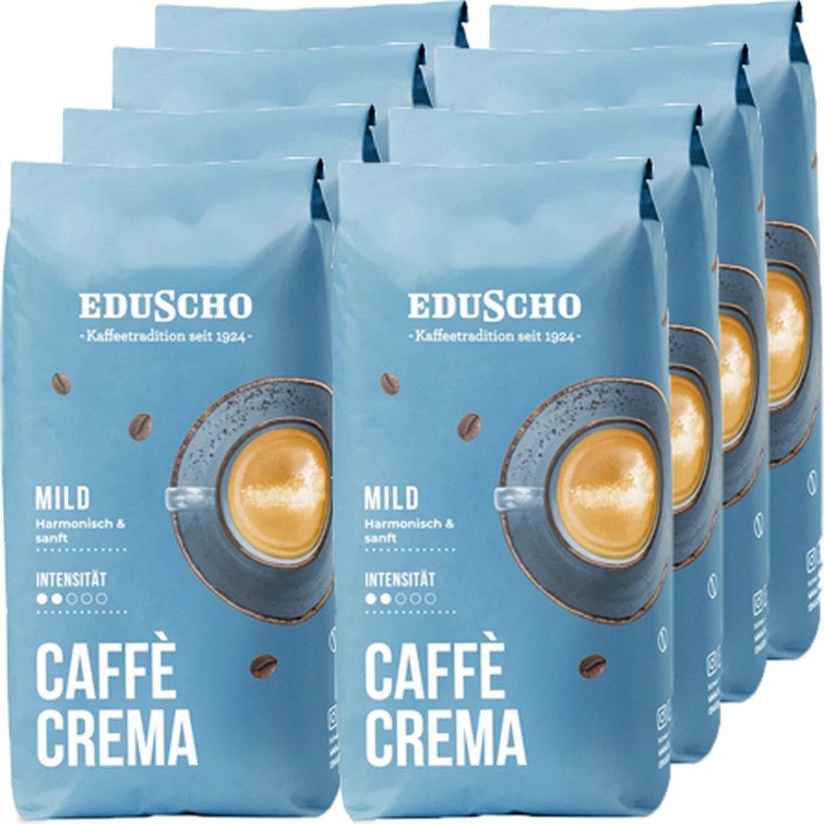 Eduscho - Caffè Crema Mild Bonen - 8x 1kg