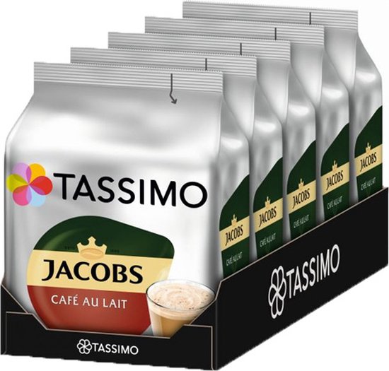 Foto: Tassimo jacobs cafe au lait 5x 16 t discs