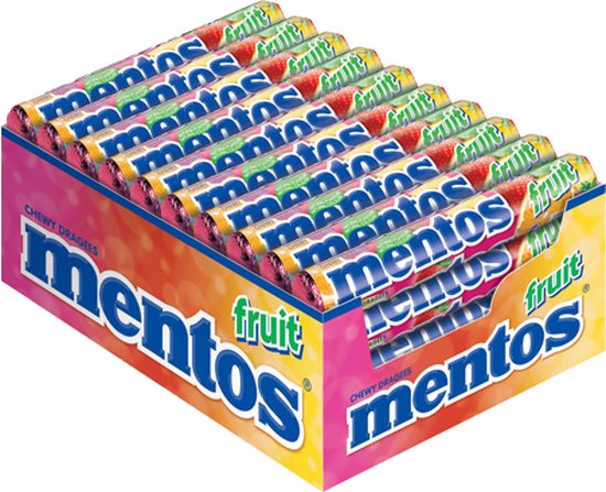 Mentos Fruit - Snoep - Vegan - 1x40rollen