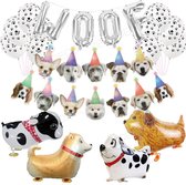 Honden verjaardag set Party Animals XL - hond - huisdier - ballon - woof - honden verjaardag - slinger - decoratie