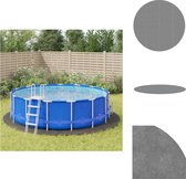 vidaXL Zwembadgrondzeil - Rond - 500 cm - Polyester geotextiel - Zwembad afdekzeil