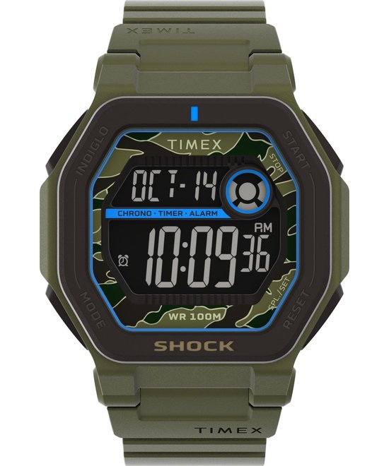 Timex Command Encounter TW2V93700 Horloge - Kunststof - Groen - Ø 42 mm