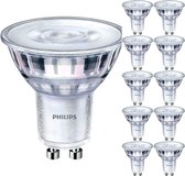 Voordeelpak 10x Philips Corepro LEDspot GU10 PAR16 4.9W 485lm 36D - 840 Koel Wit | Vervangt 65W