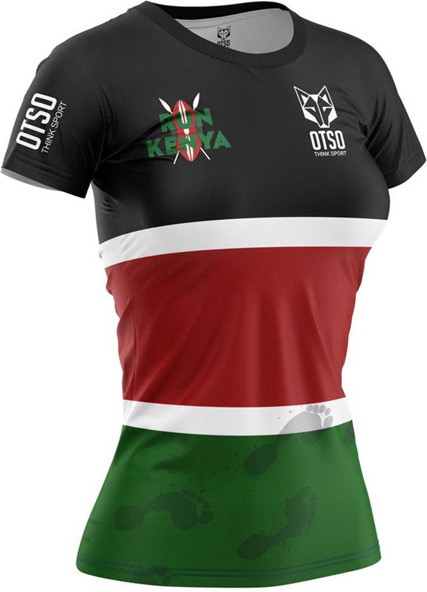 Otso Run Kenya T-shirt Met Korte Mouwen Veelkleurig M Man
