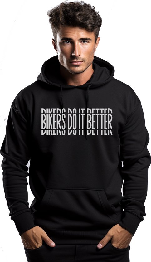 RIDE CODE - Sweat à capuche Zwart Bikers Do It Better L