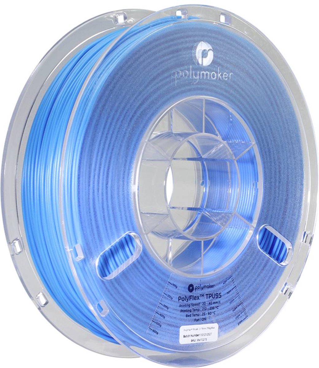 Polymaker PD01005 PolyFlex TPU-95A Filament TPU Flexibel 1.75 mm 750 g Blauw 1 stuk(s)