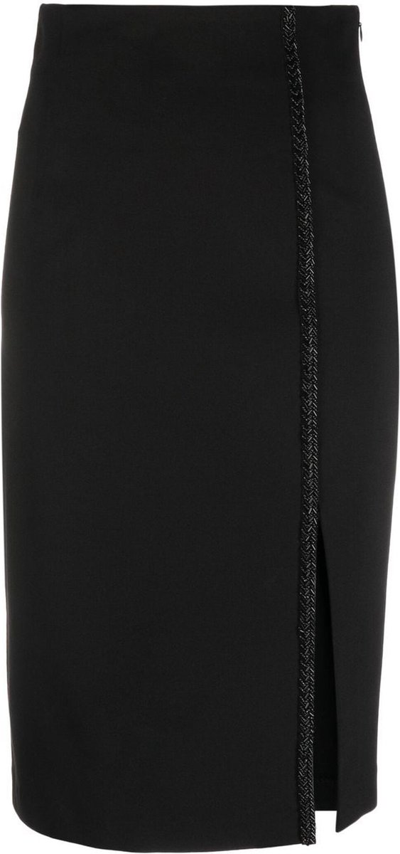 Twinset • zwarte midi rok met split • maat XS (IT40)