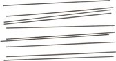 Barre Métallique - Set de Barres Métalliques - Petites Barres Métalliques Minces - Longueur : 20 cm - Dia : 2mm - 10 pièces