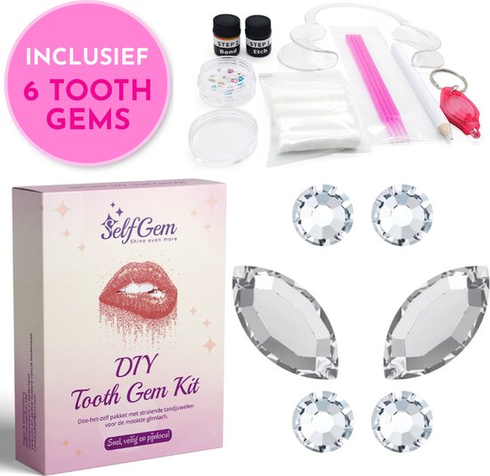 Butterfly Window Tooth Gem Kit (2 Applications) – Swarovski Tooth Crystals  & Tooth Jewelry