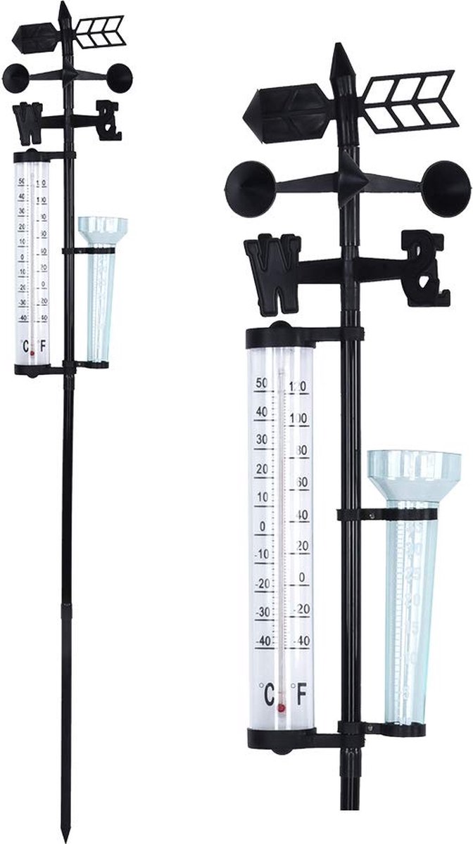 Regenmeter met Houder Weerstation Neerslagmeter Perfect voor de Tuin