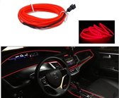 LED Strip - Auto Interieur Verlichting - USB Plug - Oranje/rood - 1 Meter