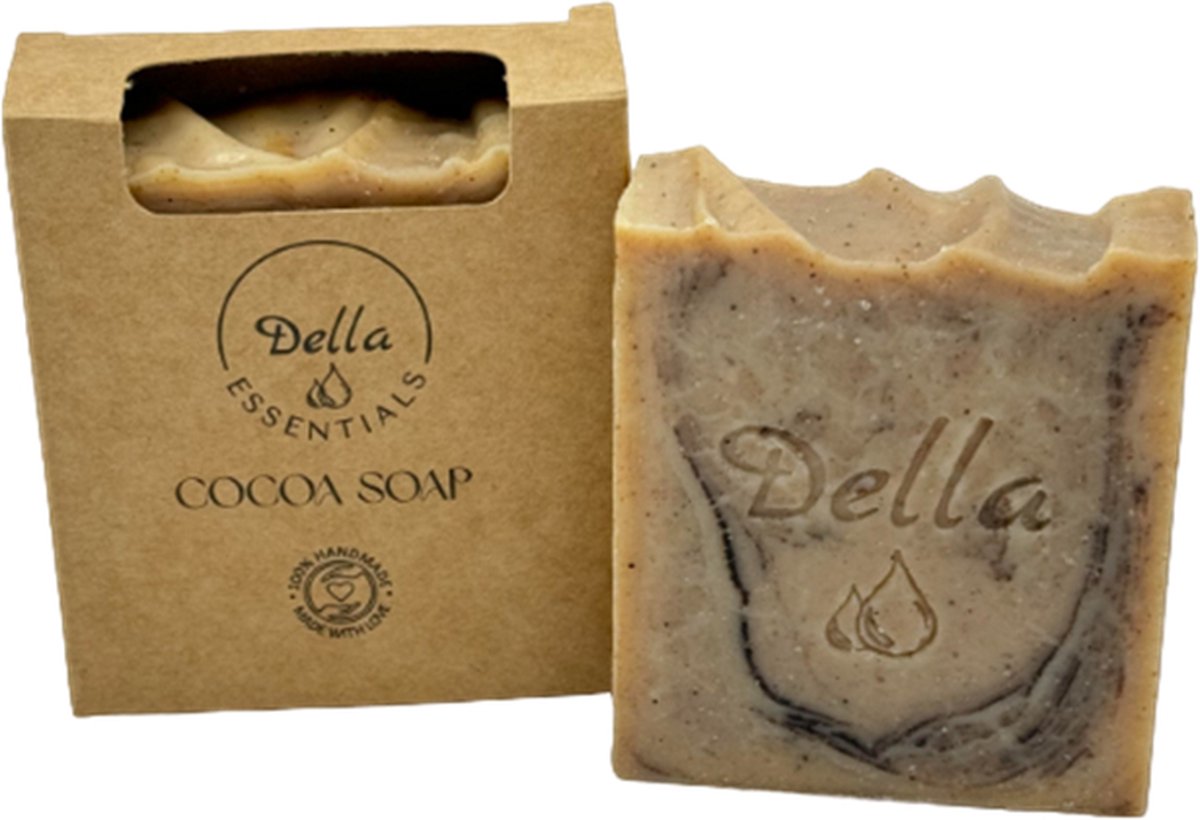 Goedkoopste Della essentials - Biologisch - Cocoa soap - Cacao zeep - Vegan - Romig en rijk - 100 gram