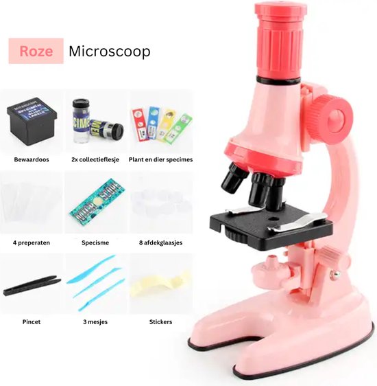 Playos® - Microscope pour Enfants - Jaune - jusqu'à x1200 - Siècle des  Lumières LED 