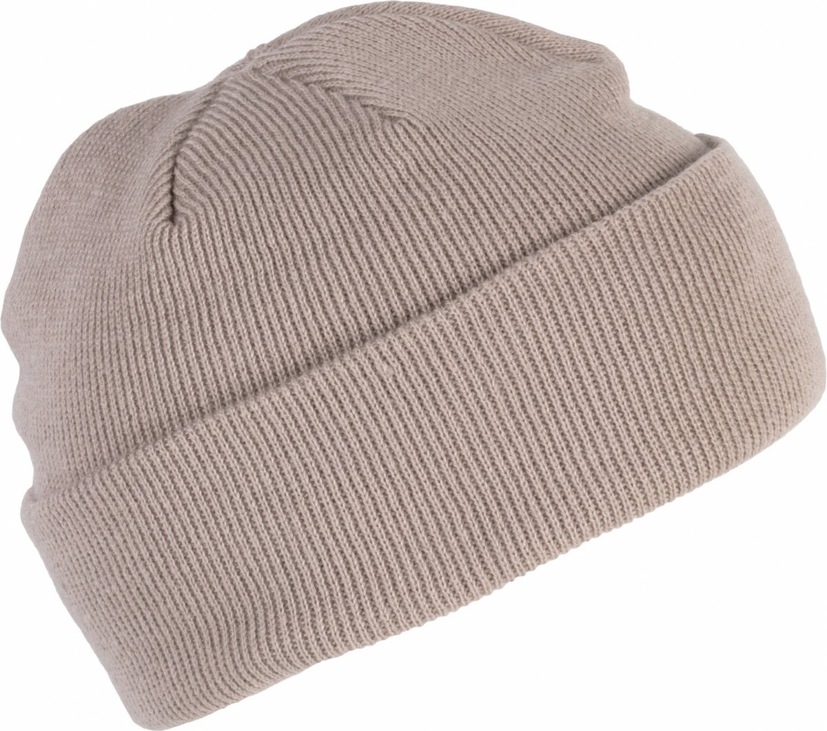 K-up Hats Wintermuts Beanie Yukon - beige - heren/dames - sterk/zacht/licht gebreid 100% Acryl - Dames/herenmuts