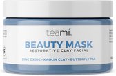 Teami Beauty Gezicht Masker - Zink/Koalin Klei - Met herstellende crème