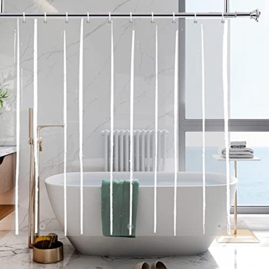 Douchegordijn Wasbaar Douchegordijn Textiel 180 x 180 CM bol