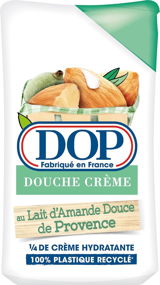 DOP Gel Douche Crème au Lait d'Amande Douce de Provence, 250ml (2 stuks)