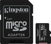 KINGSTON SDCS2/64GB CANVAS SELECT PLUS, 64GB, MICROSDXC, CLASS 10 UHS-I, 100/85 MB/S