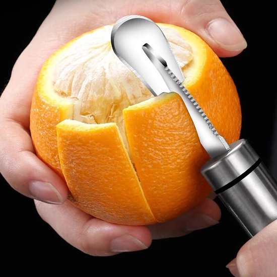 Éplucheur de fruits en acier inoxydable - Éplucheurs d'orange - Éplucheur  d'agrumes