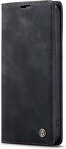 CaseMe book case leer - Apple iPhone 15 Plus - zwart