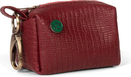 Dwam Poepzakjes Houder Bonnie - Hondenpoepzakjes - 8x17 cm Bordeaux