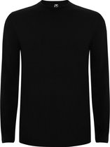 3 Pack Zwart Effen t-shirt lange mouwen model Extreme merk Roly maat 3XL