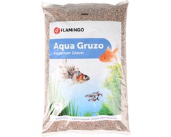 Aquarium – Flamingo Grind Gruzo Fijn – aquarium grind – aquariumzand fijn – bruin – 43x27,5x6 cm – 10 kg – gebruiksklaar