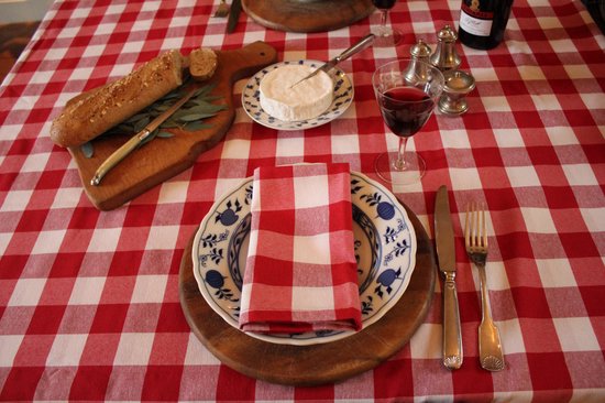 6 Servetten Grote ruit rood 40 x 40 (Strijkvrij) - brabantsbont - picknick - traditioneel - vintage - Bamar