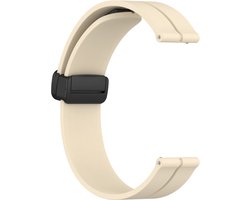 Siliconen bandje - geschikt voor geschikt voor Amazfit GTS / GTS 2(E) / GTS 2 Mini / GTS 3 / 4 (Mini) / Bip (S) / Bip U (Pro) / Bip Lite / Bip 3 (Pro) / GTR 42 mm / Pop (Pro) / Active (2) - beige