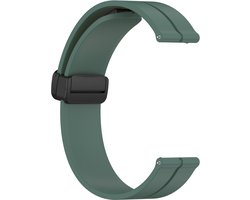 Siliconen bandje - geschikt voor geschikt voor Amazfit GTS / GTS 2(E) / GTS 2 Mini / GTS 3 / 4 (Mini) / Bip (S) / Bip U (Pro) / Bip Lite / Bip 3 (Pro) / GTR 42 mm / Pop (Pro) / Active (2) - olijfgroen