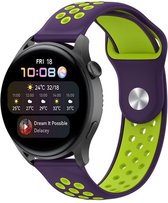 By Qubix Sport Edition - Paars + groen - Xiaomi Mi Watch - Xiaomi Watch S1 - S1 Pro - S1 Active - Watch S2