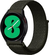 By Qubix Sport Loop nylon bandje - Leger groen - Xiaomi Mi Watch - Xiaomi Watch S1 - S1 Pro - S1 Active - Watch S2