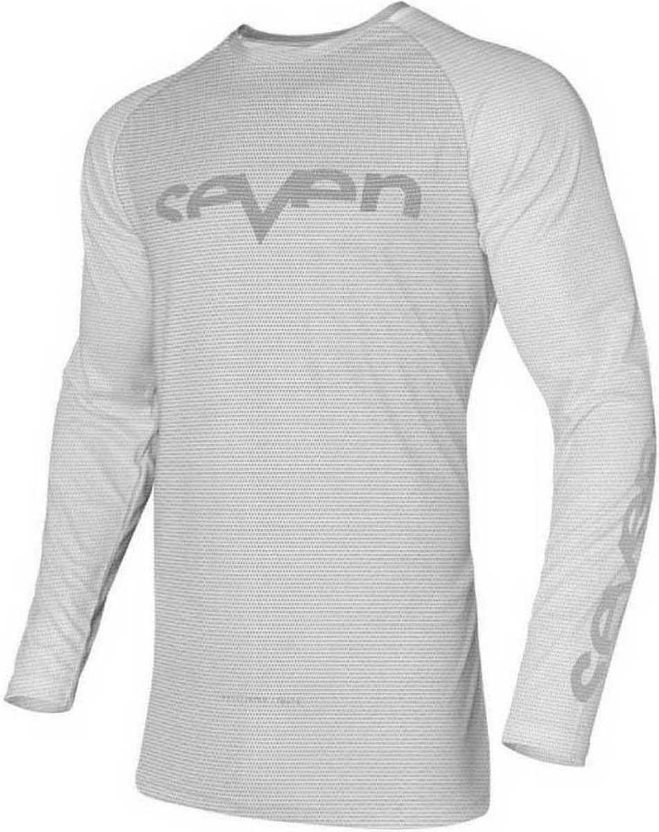 Seven Vox Staple Geventileerd T-shirt Met Lange Mouwen Wit L Man