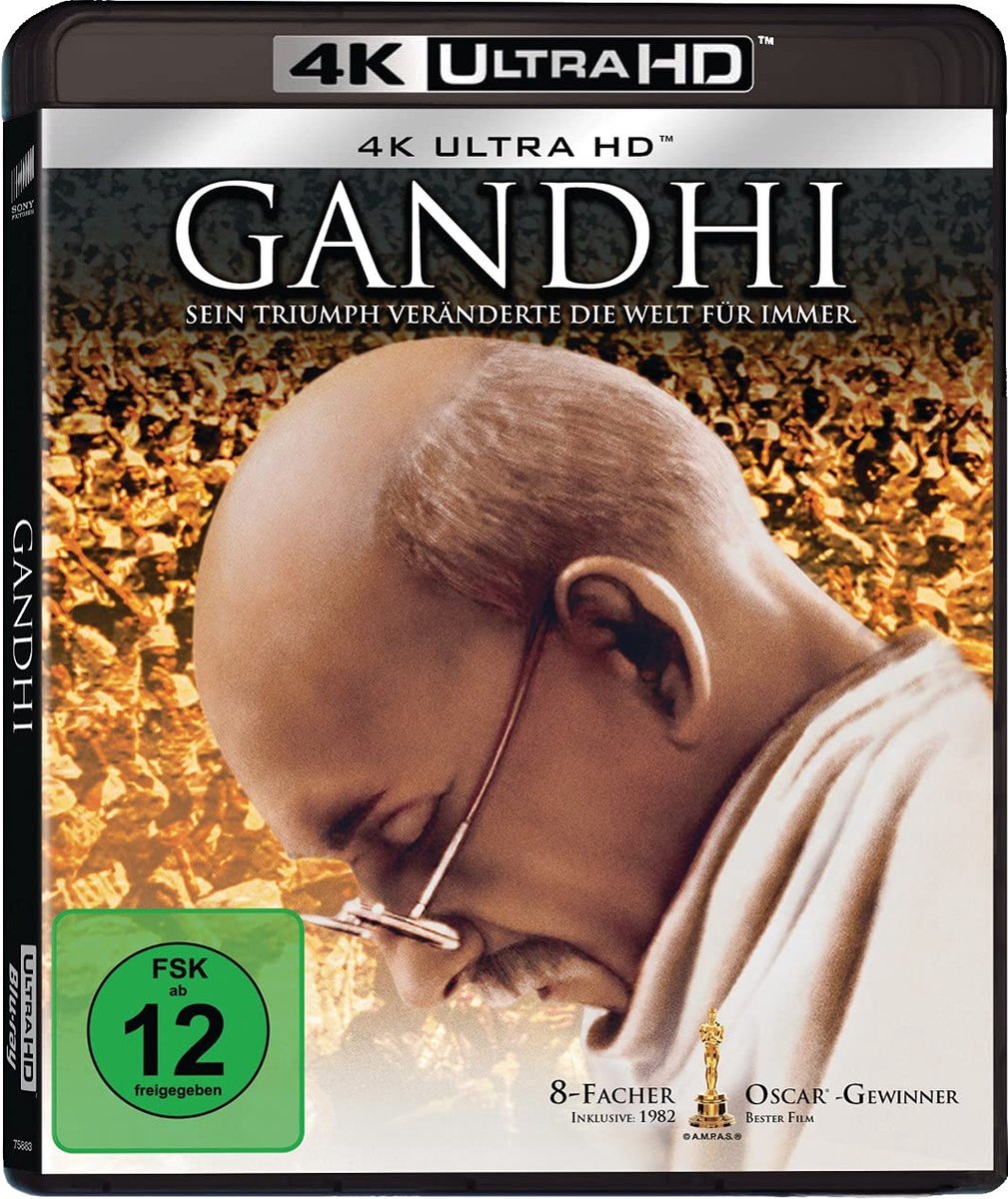 Gandhi [4K ULTRA HD BLU-RAY] met o.a. NL ondertiteling-