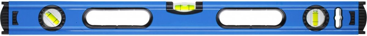 Aluminium waterpas - 60 cm met 3 waterpasniveaus: 0°, 45° en 90°