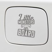 Bumpersticker - Little Monsters On Board - 14x10 - Antraciet