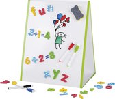 UNITED OFFICE Kinder whiteboard - 47 delig - inklapbaar - letters en cijfers