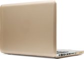 Mobigear - Laptophoes geschikt voor Apple MacBook Pro 15 Inch (2016-2019) Hoes Hardshell Laptopcover MacBook Case | Mobigear Metallic - Goud - Model A1707 / A1990