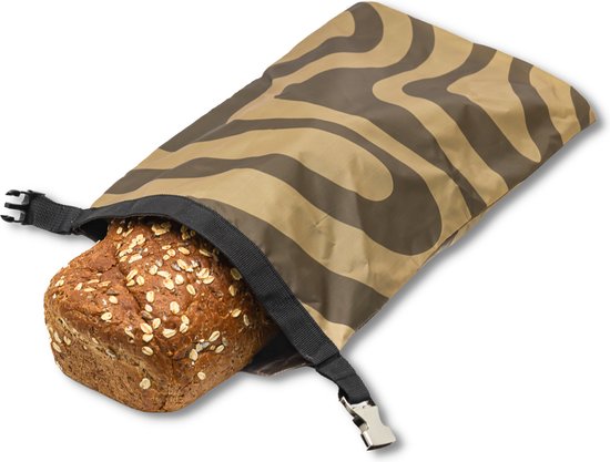 Broodnodig® - Herbruikbare Broodzak (44x30cm) – 100% RPET – Broodzakken Voor Zelfgebakken Brood – Luchtdicht – Thuisbakker - Diepvrieszak - Brooddoos – Cacaowerveling