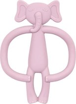 Bijtolifant - baby speelgoed - silicone - bijtring - bijtspeeltje - rose