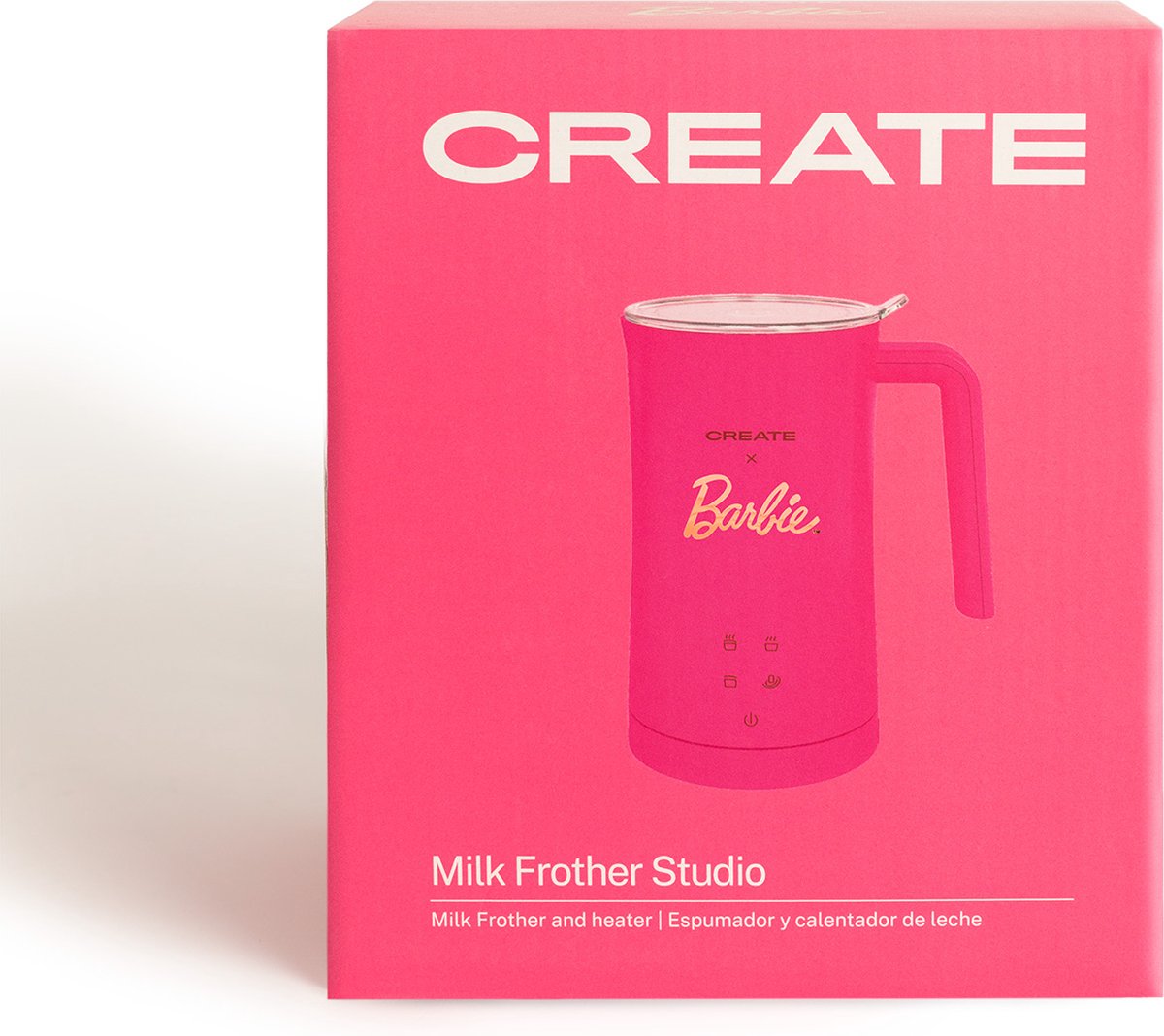 Milk Frother Studio - Milk Foam Warmer - Barbie Pink