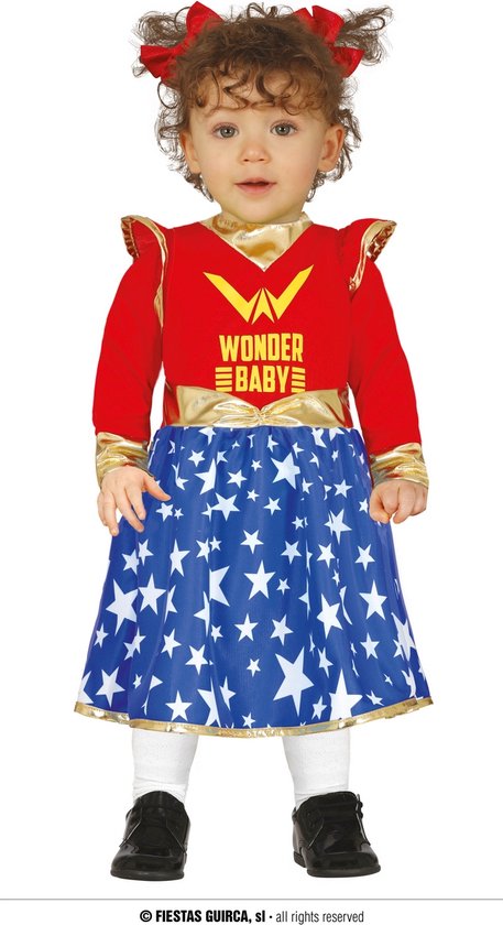 Fiestas Guirca - Baby jurk superheld star 18-24 maanden