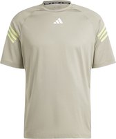 Adidas Icons 3 Stripes T-shirt Met Korte Mouwen Beige M Man