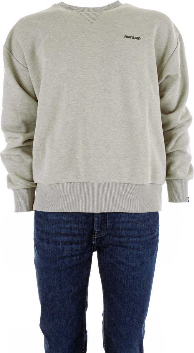 ANTWRP - Sweater infiltration Backprint Abbey Beige - Heren - Maat XL - Modern-fit