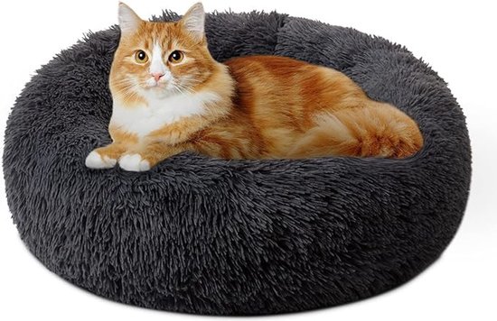 Tunnelbed voor katten, met mat, ronde vorm, donut-kattenbed